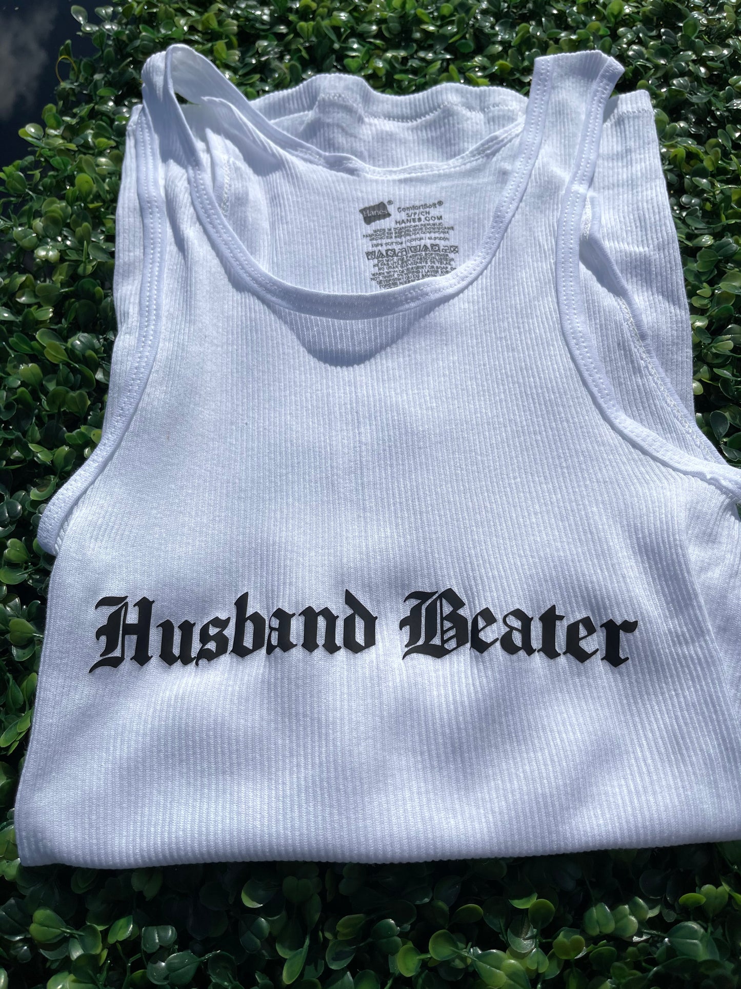 "HUSBAND BEATER" shirt
