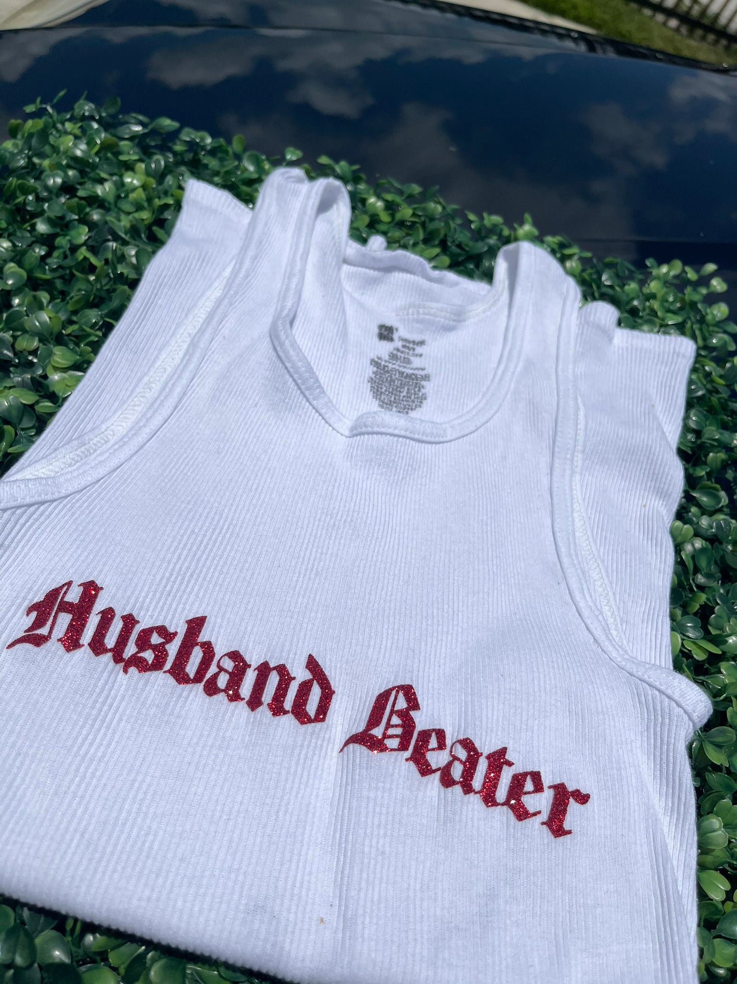 "HUSBAND BEATER" shirt