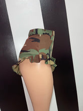 Load image into Gallery viewer, Camo Ruffle Shorts (Pre-Orders ONLY)