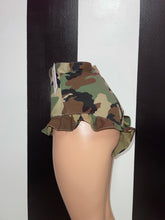 Load image into Gallery viewer, Camo Ruffle Shorts (Pre-Orders ONLY)